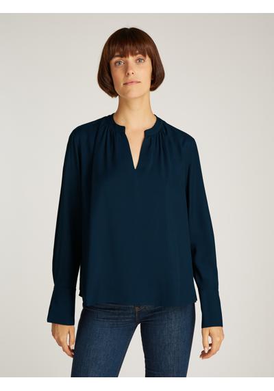 Блузка с длинными рукавами и рюшами SOFT VIS V NECK LS BLOUSE