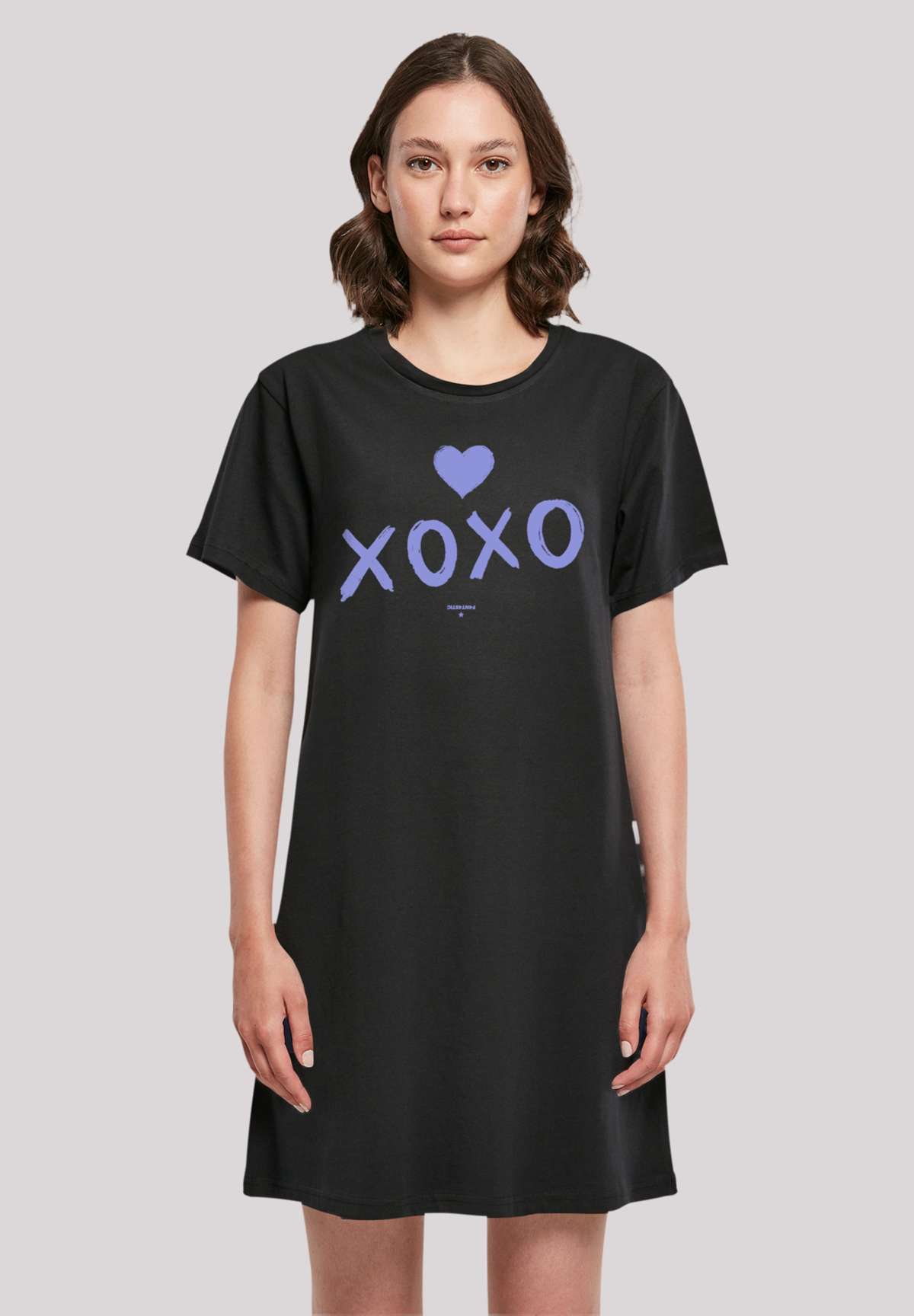 Платье-рубашка Valentinstag xoxo Damen T-Shirt Kleid