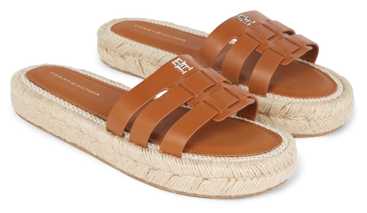 Мул»AUTHENTIC FLAT LTHR ESPADRILLE«