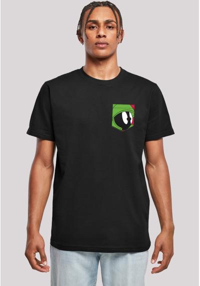 футболка Looney Tunes Marvin The Martian Face Faux Pocket