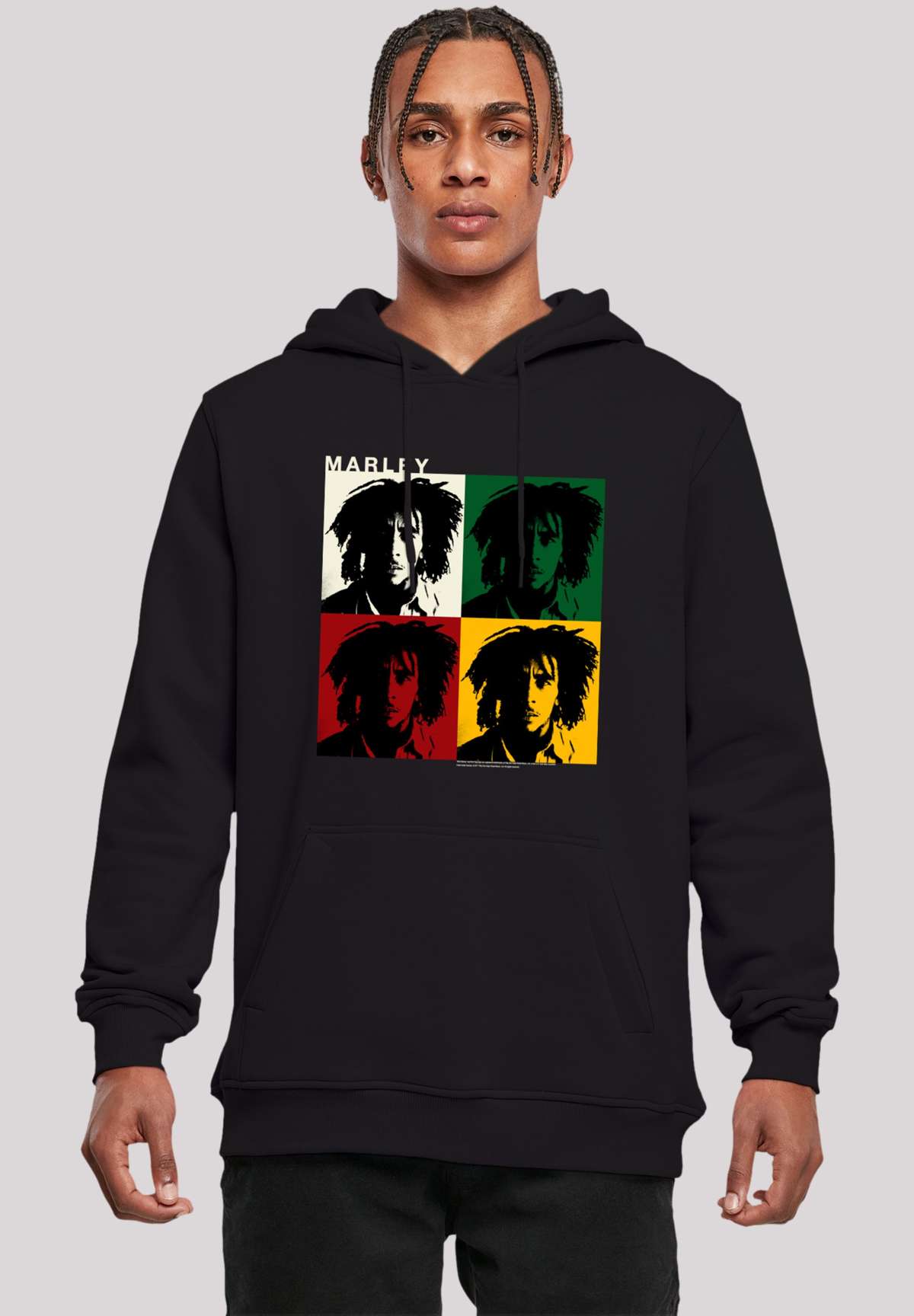 Толстовка с капюшоном Bob Marley Reggae Music Colour Blocks