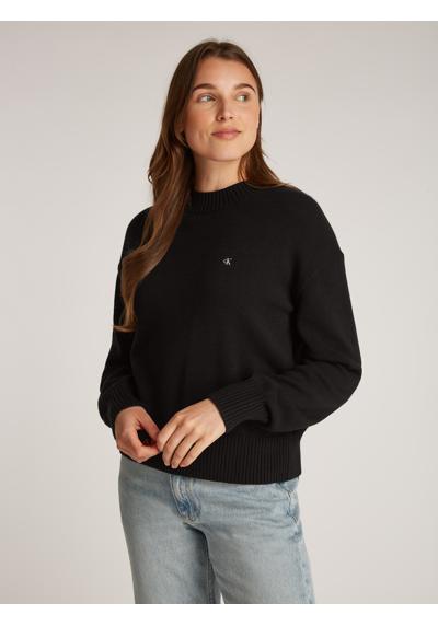 Свитер с круглым вырезом и вышивкой логотипа MONOGRAM EMBRO CREWNECK SWEATER