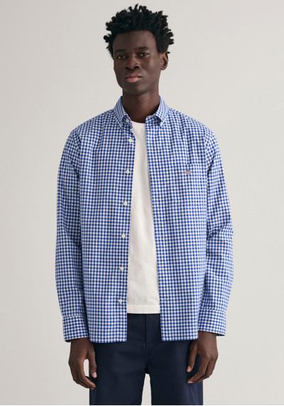 Рубашка с длинными рукавами и вышитым логотипом на груди.»REG POPLIN GINGHAM SHIRT«