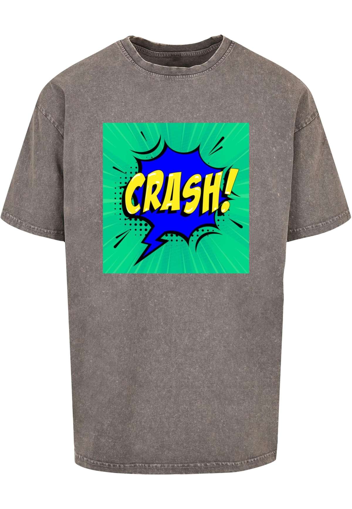 футболка»Herren CRASH Comic Acid Washed Oversized Tee«