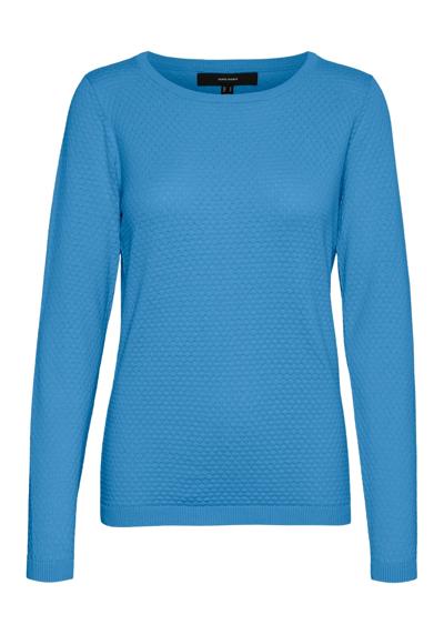 Свитер с круглым вырезом VMCARE STRUCTURE LS O-NECK BLOU NOOS