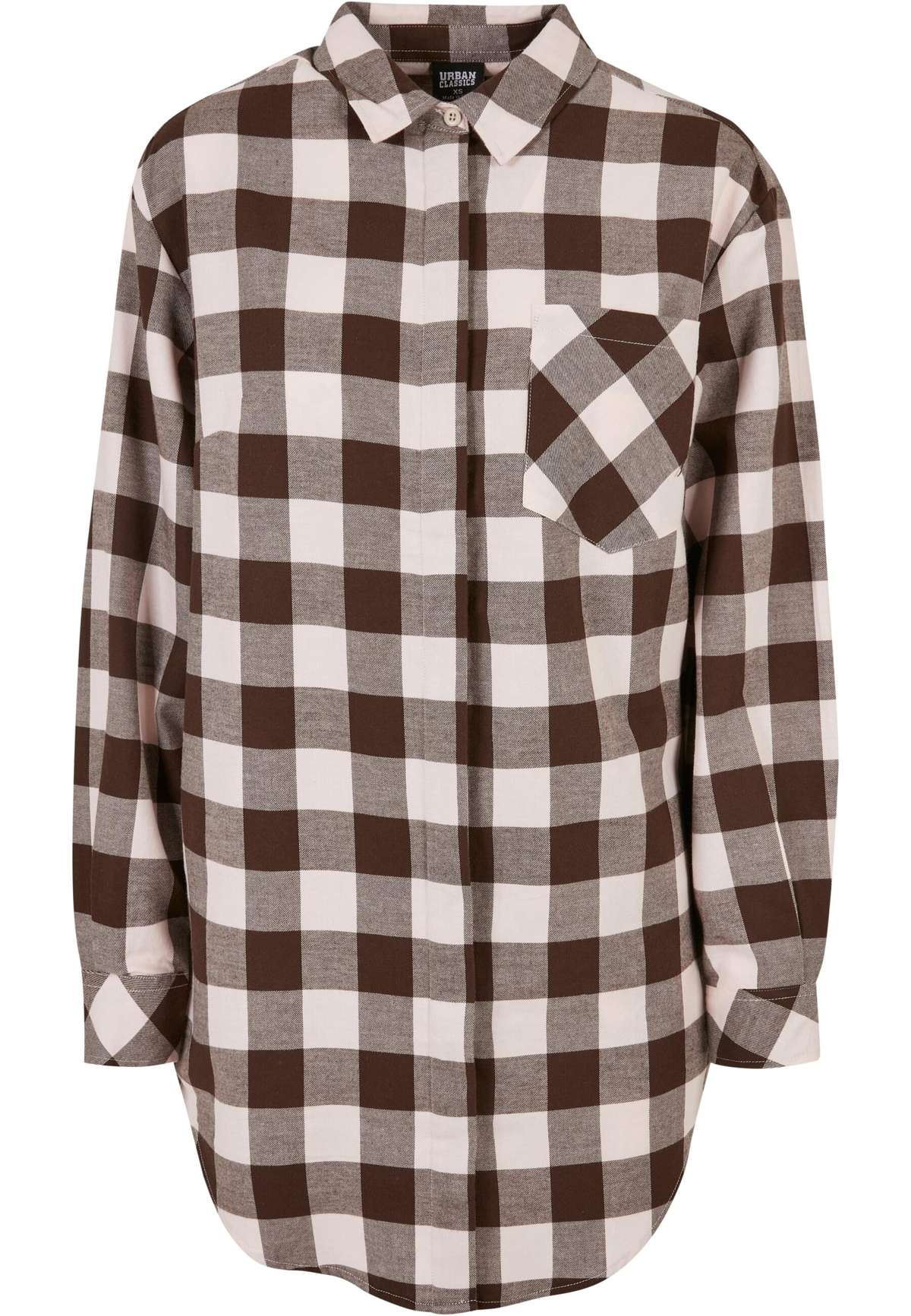 Платье-рубашка »Urban Classics Damen Ladies Oversized Check Flannel Shirt Dress«