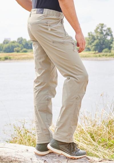 Трекинговые брюки, длина брюк регулируется пуговицами.