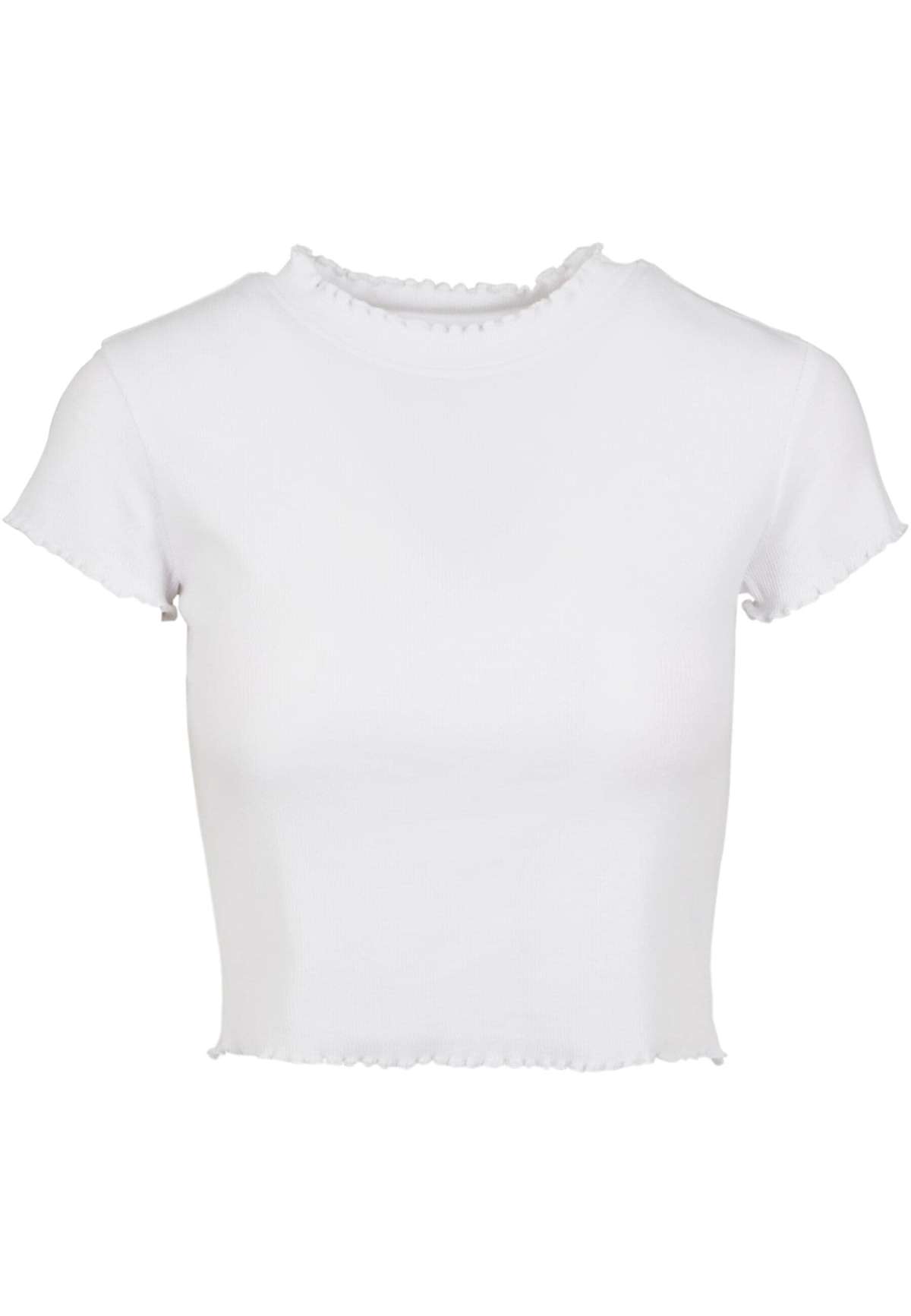 футболка »Urban Classics Damen Ladies Cropped Rib Tee«