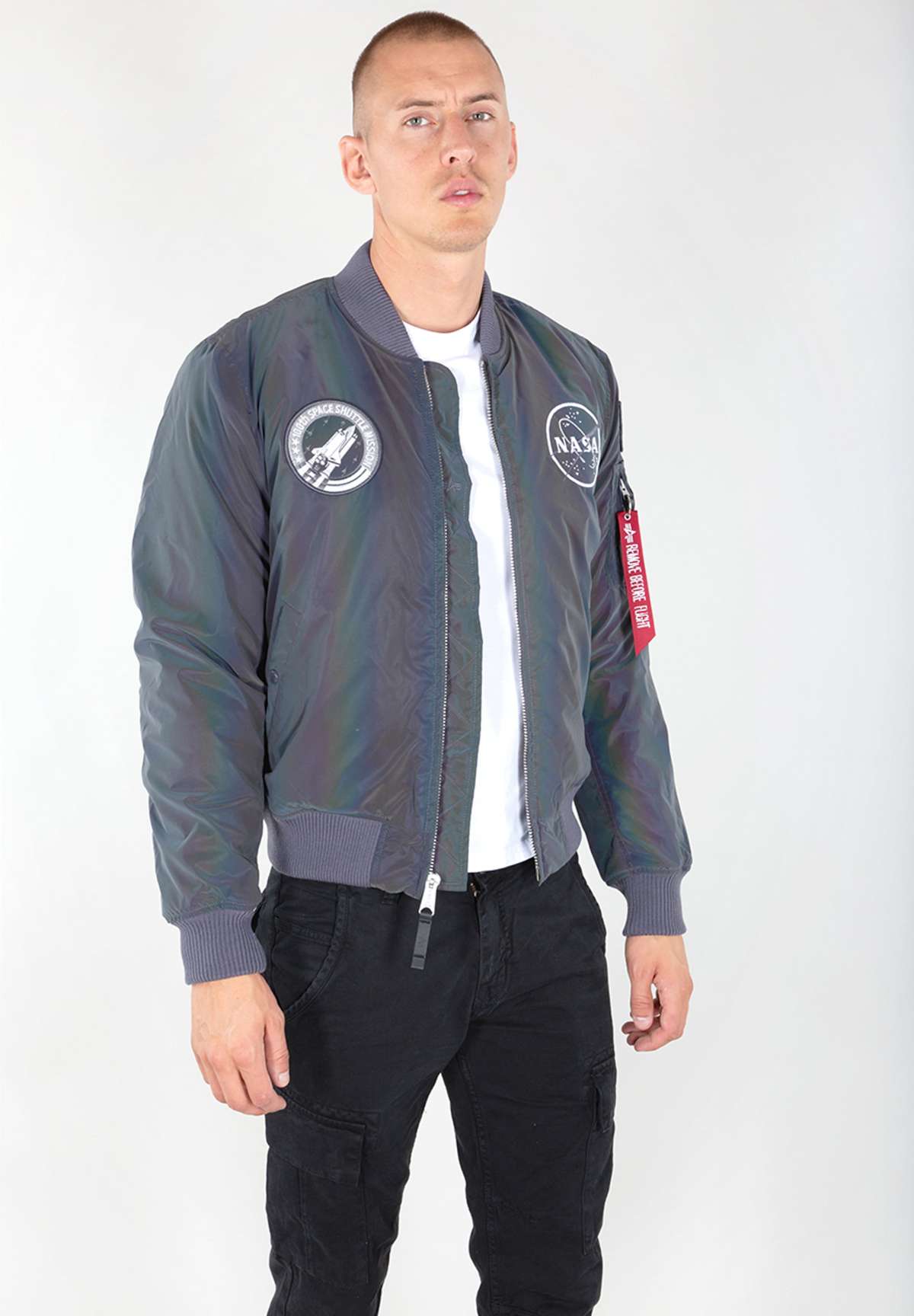 Куртка-бомбер»Men - Bomber Jackets MA-1 NASA Rainbow Ref.«