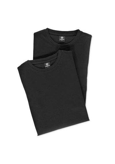 футболка»LERROS Rundhals Doppelpack T-Shirt in Premium Baumwollqualitat«