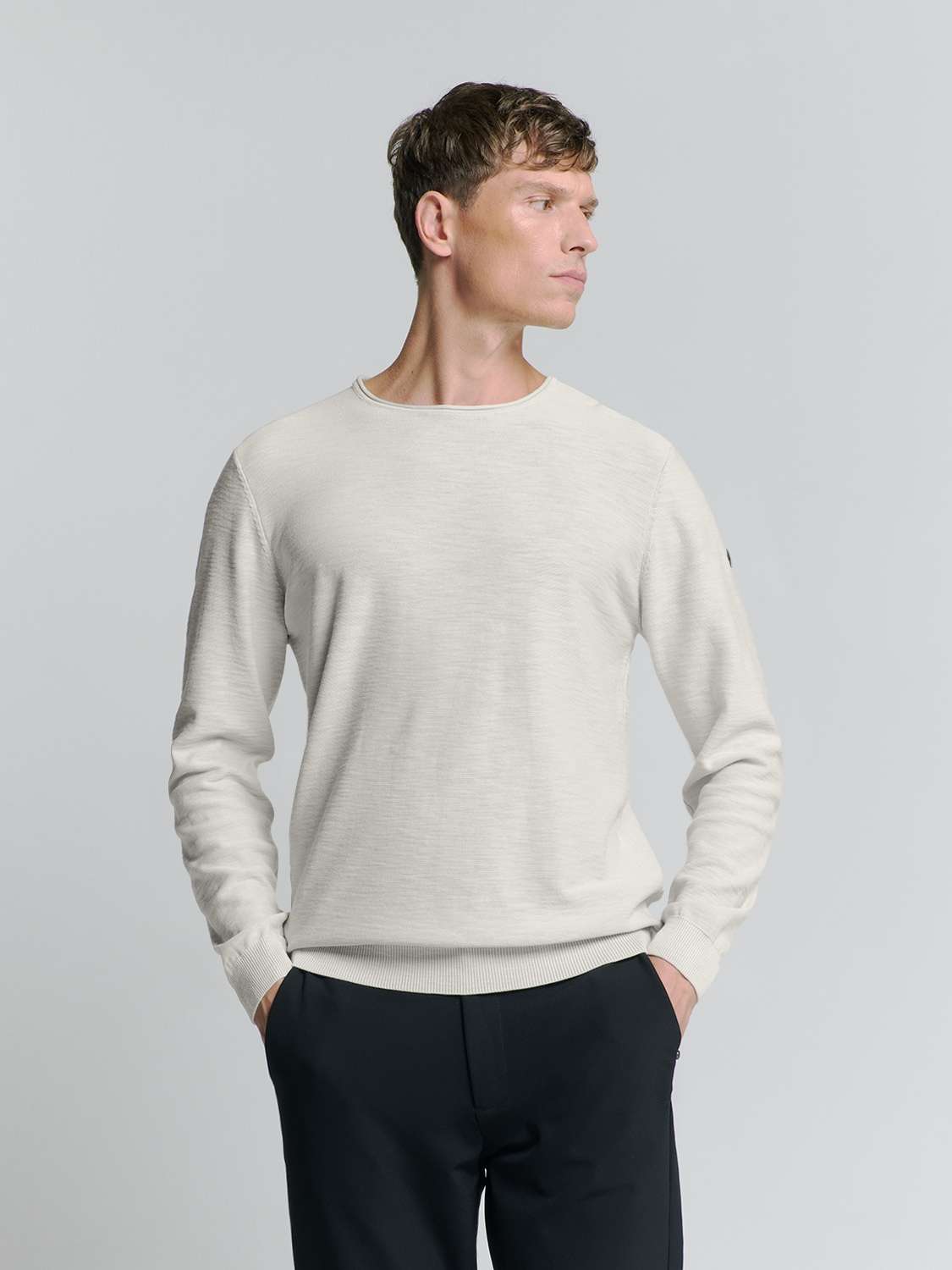 Свитер с круглым вырезом No Excess Pullover mit Rundhalsausschnitt