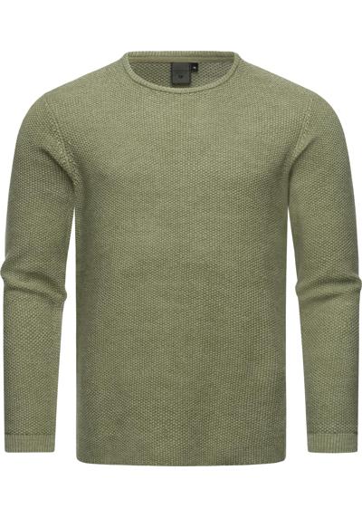 Вязаный свитер, стильная мужская толстовка с ребристыми манжетами.