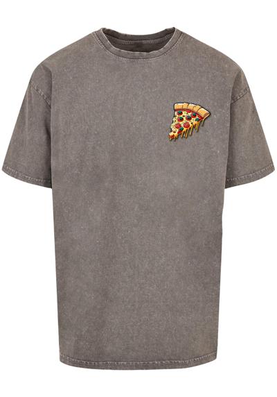 футболка»Herren Pizza Comic Acid Washed Oversized Tee«