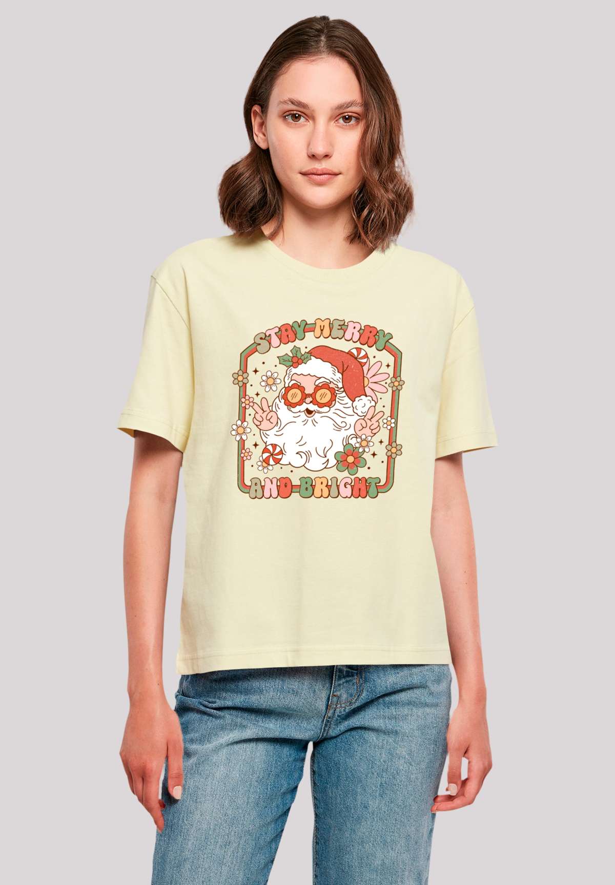 футболка Stay Merry And Bright Hippie Santa