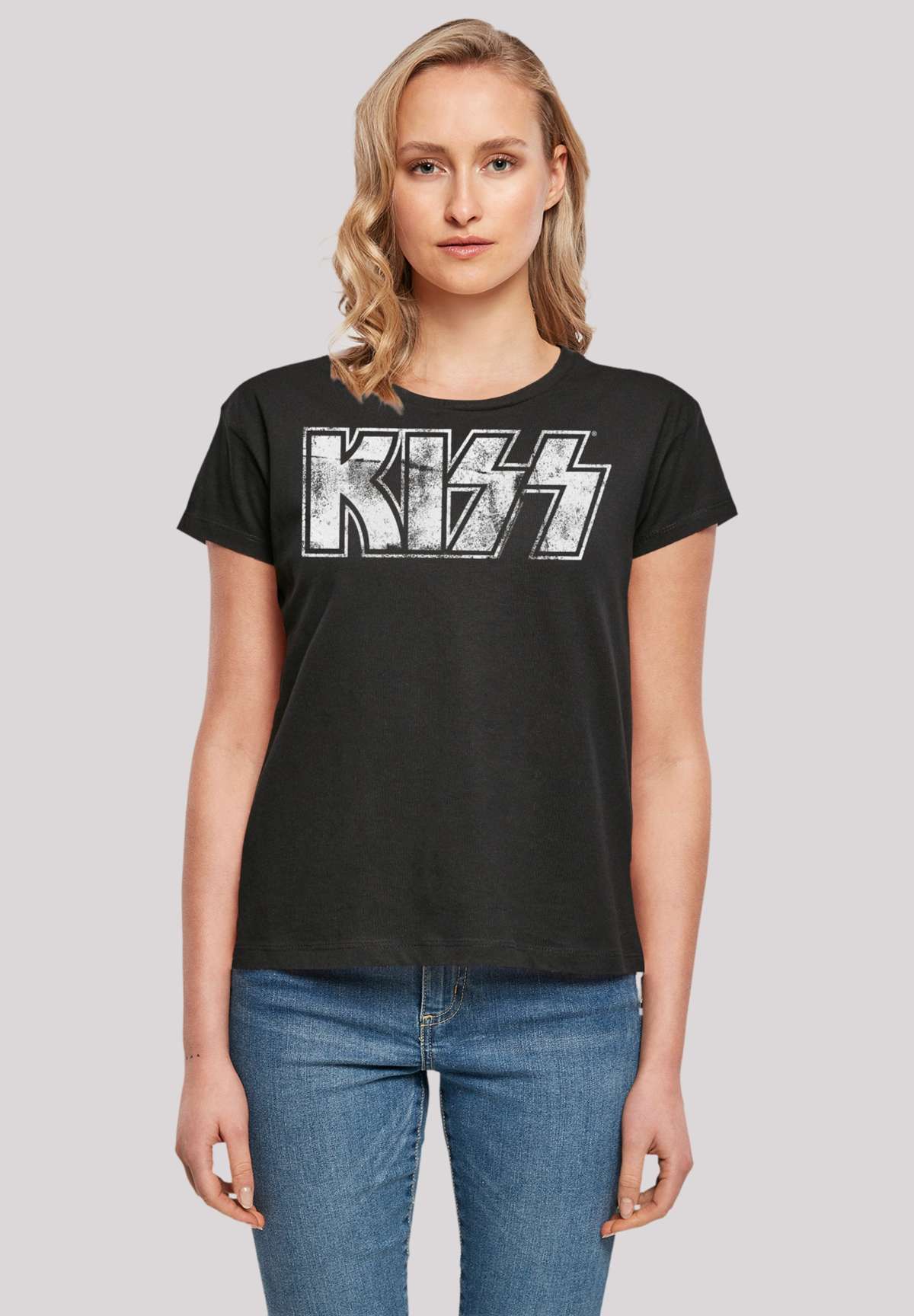 футболка Kiss Rock Band Vintage Logo