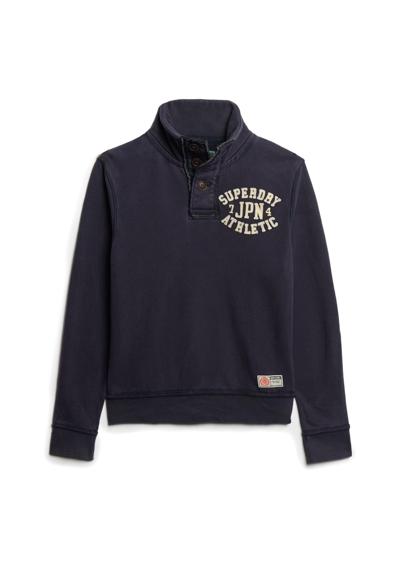 толстовка Sweatshirt Vintage Athletic Henley Jumper