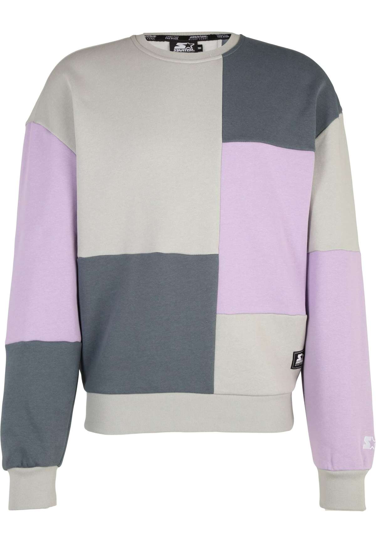 Свитер с круглым вырезом»Herren Starter Patchwork Crewneck«