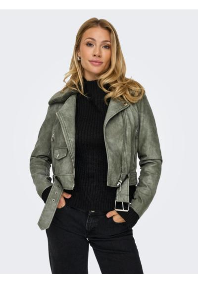 Куртка из искусственной кожи ONLMACY WASHED BIKER CC OTW