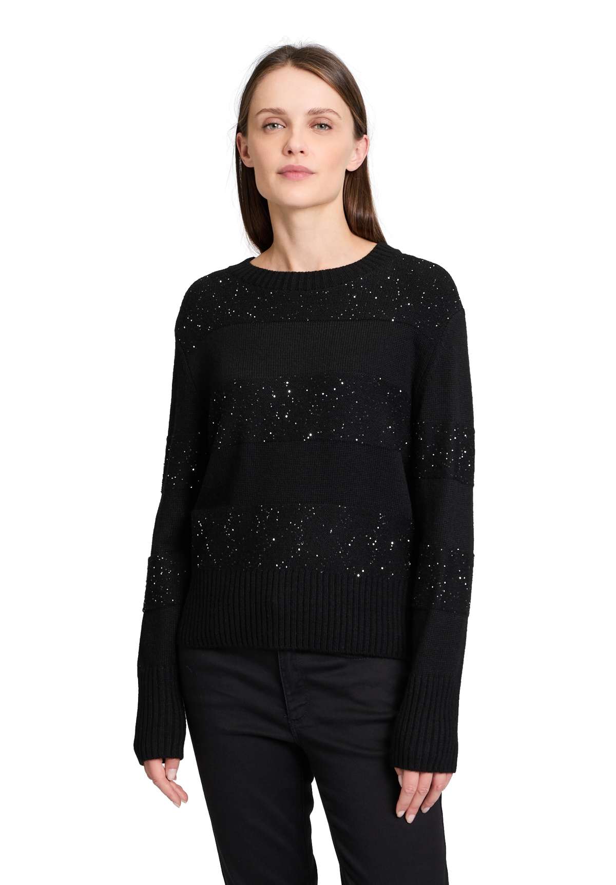 Вязаный свитер Betty & Co Strickpullover mit Pailletten