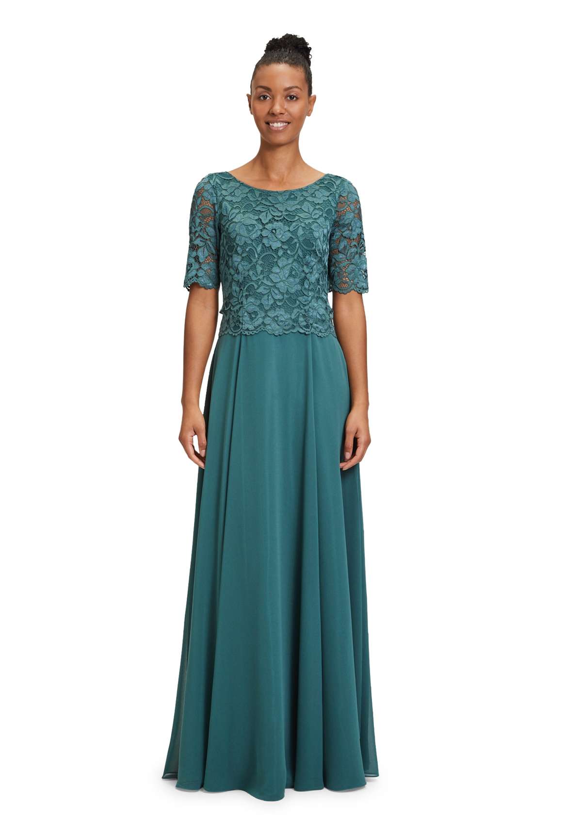 вечернее платье Abendkleid mit Spitze