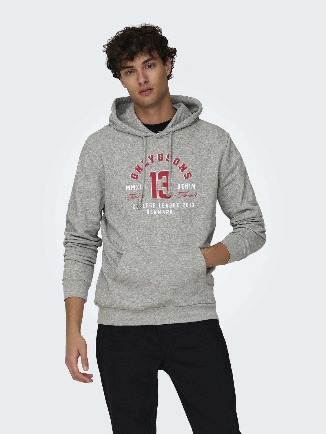 Толстовка с капюшоном»ONSLENNY REG VINTAGE PRINT HOOD SWEAT«