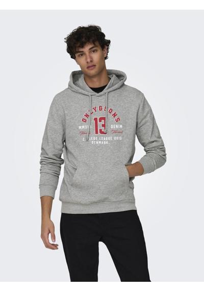 Толстовка с капюшоном»ONSLENNY REG VINTAGE PRINT HOOD SWEAT«