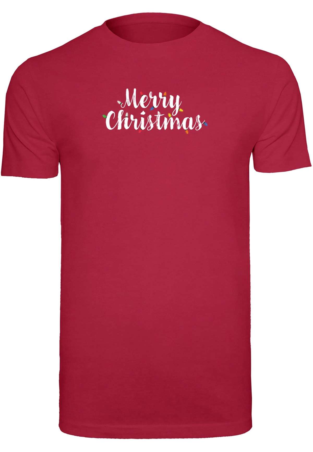 футболка Herren Merry Christmas Lights T-Shirt Round Neck