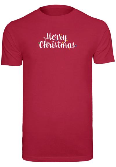 футболка Herren Merry Christmas Lights T-Shirt Round Neck