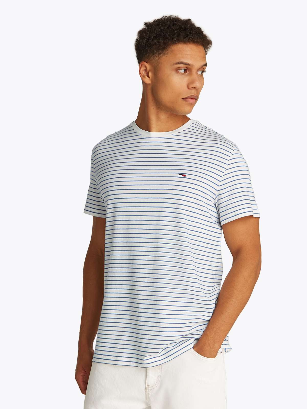 рубашка с круглым вырезом TJM SLIM STRIPE TEE