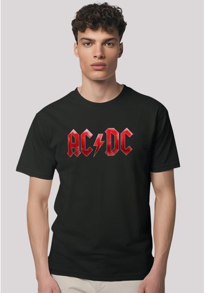 футболка AC/DC Rock Musik Band Red Ice Logo