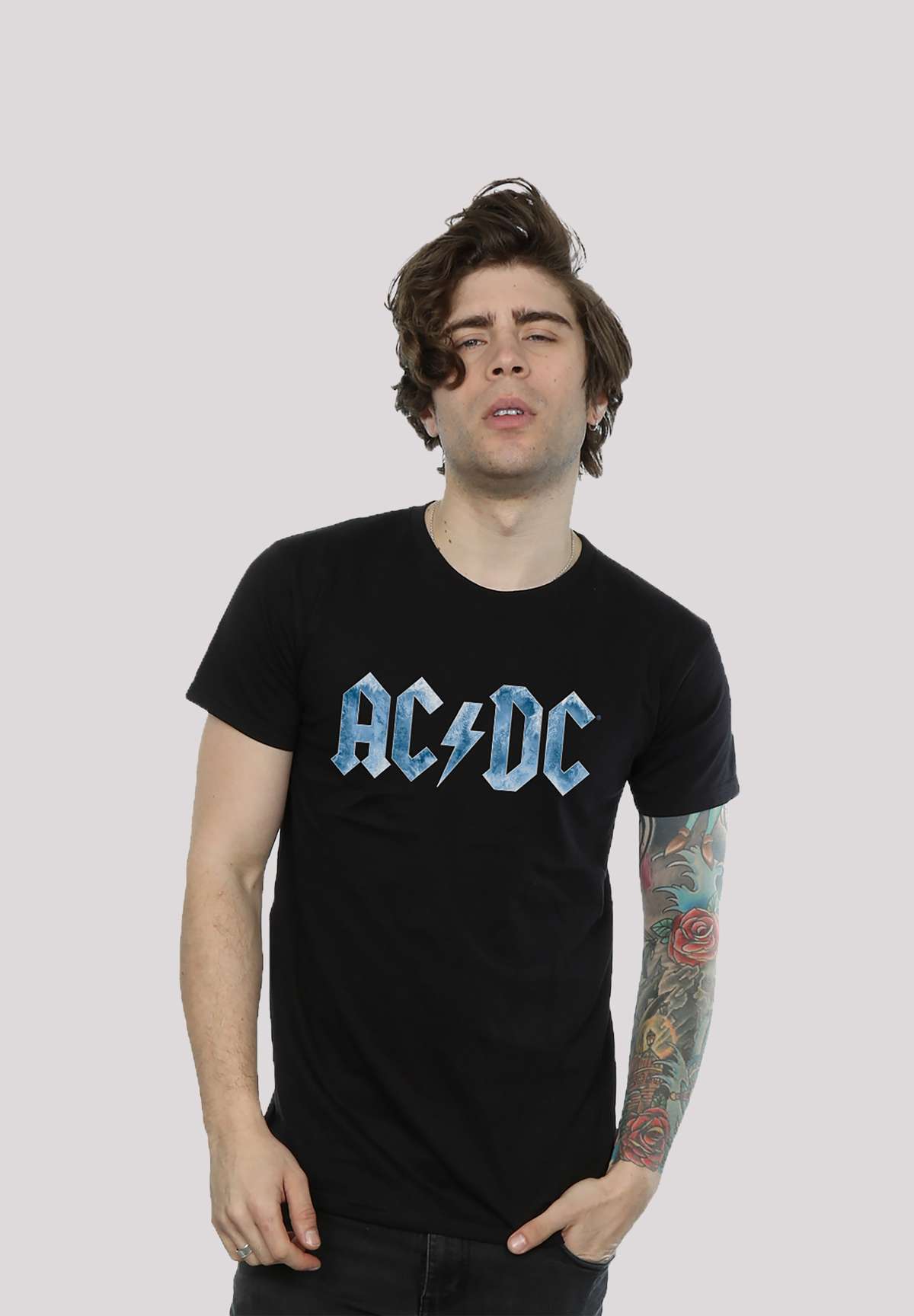 футболка ACDC Blue Ice Logo fur Kinder & Herren