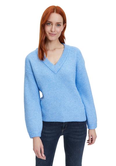 Вязаный свитер Betty & Co Strickpullover mit V-Ausschnitt