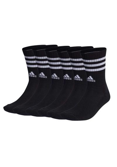 Короткие носки Socken 3-Streifen Cushioned Crew 6er Pack