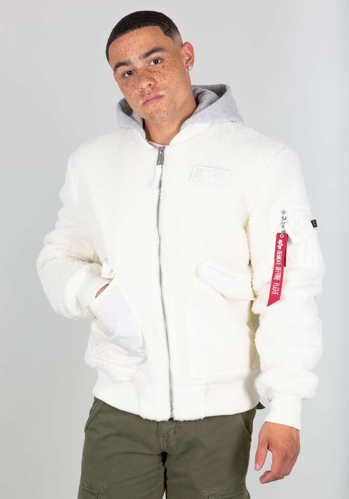 Куртка-бомбер»Men - Bomber Jackets CWU Zip Hoodie Teddy«