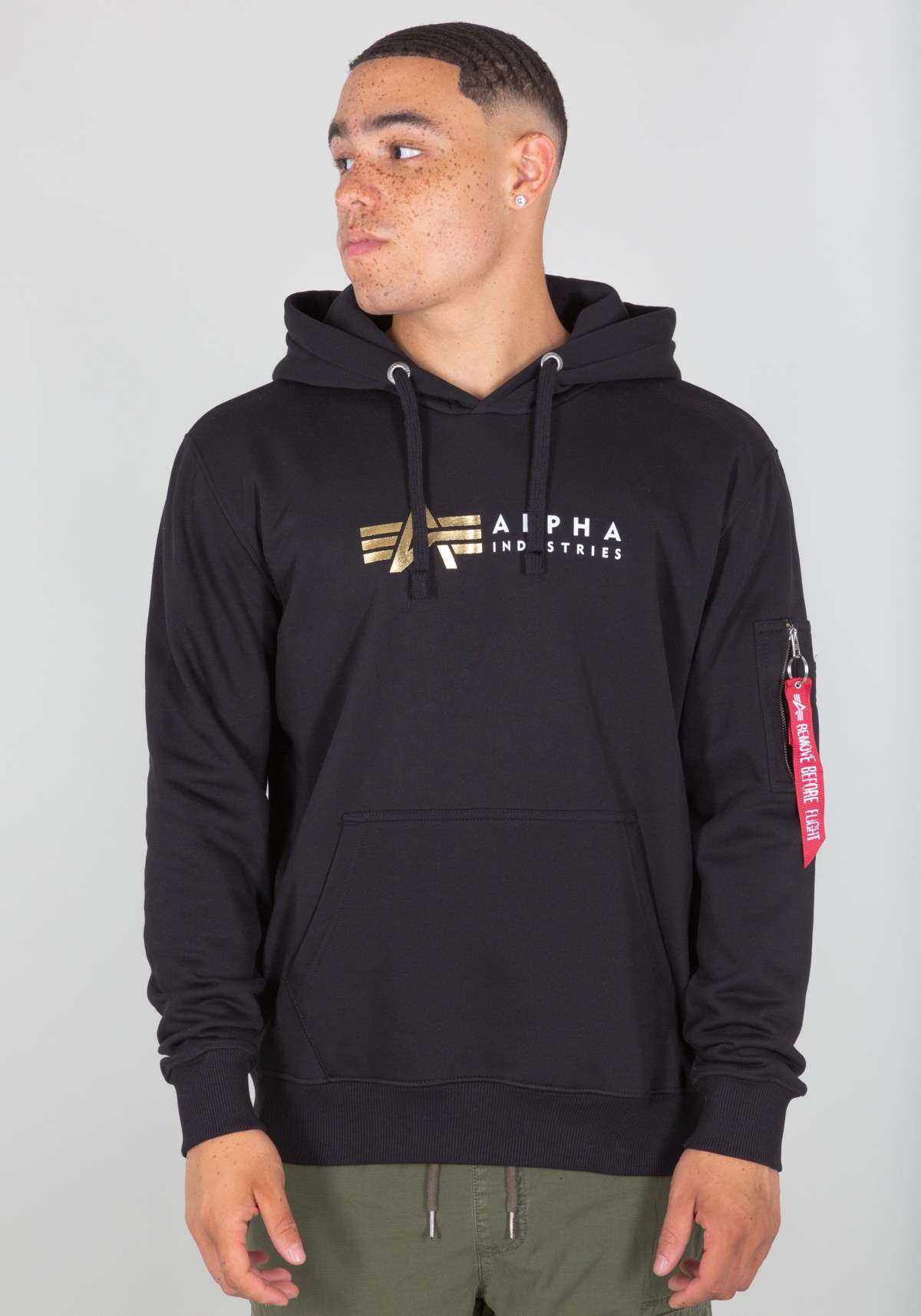 Толстовка с капюшоном»Men - Hoodies Alpha Label Hoodie Foil Print«