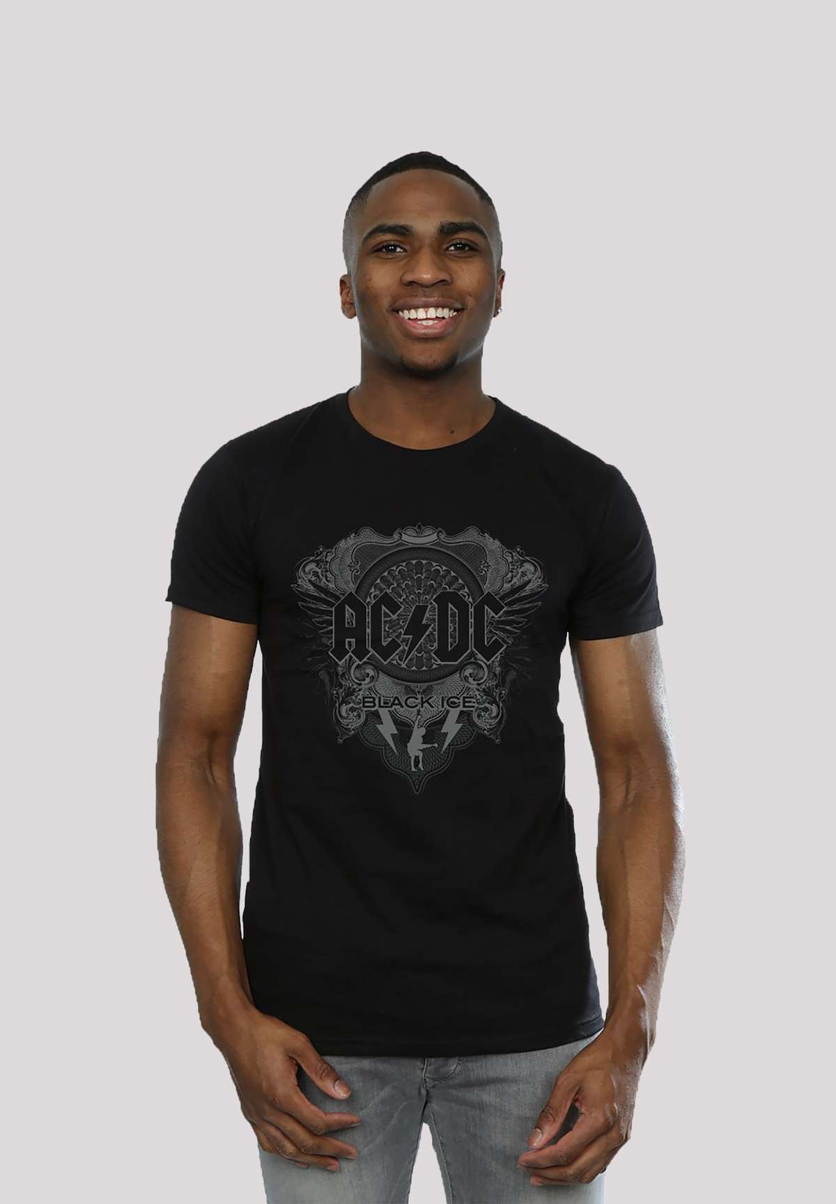 футболка ACDC Black Ice fur Kinder & Herren