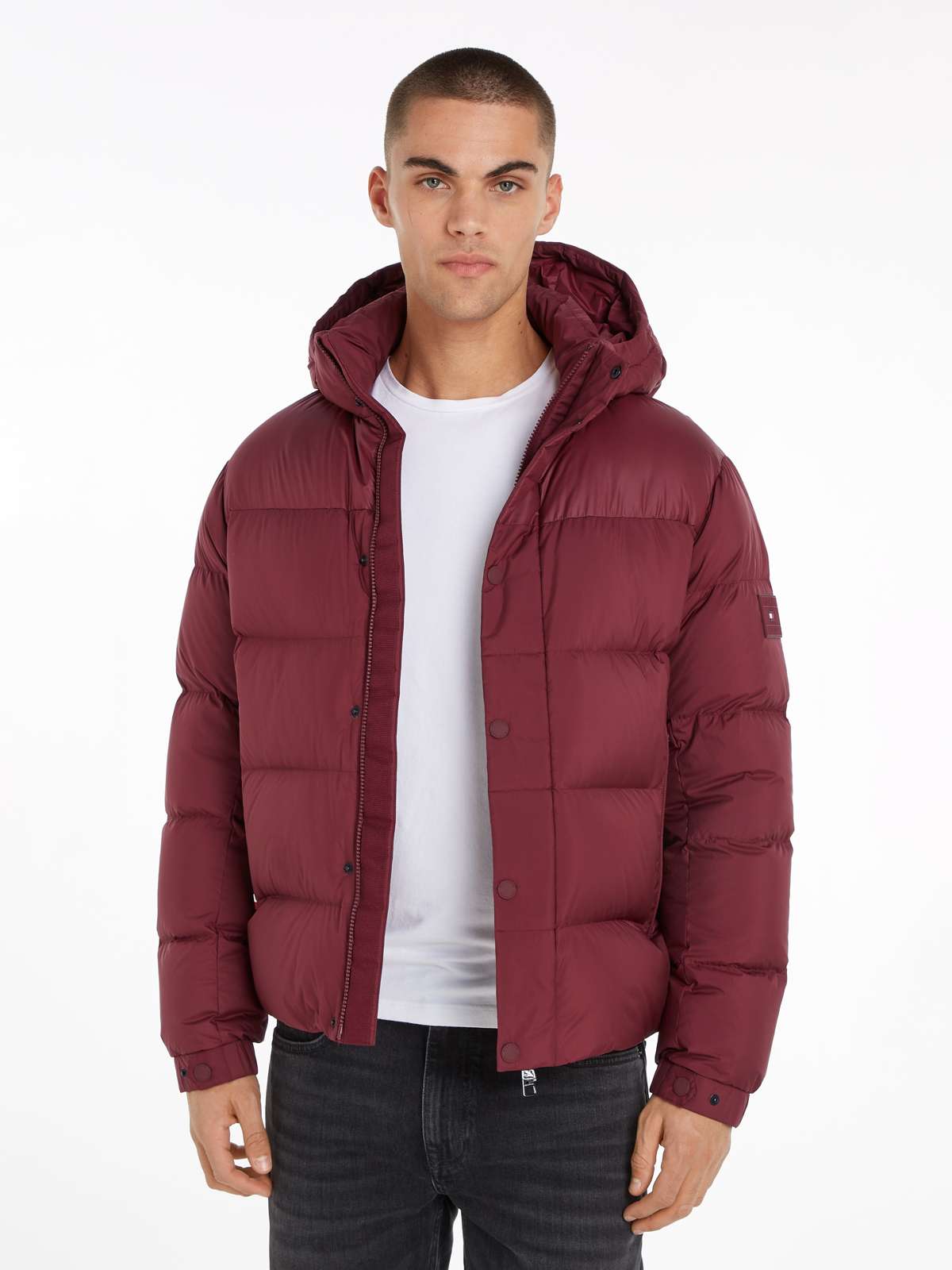 Стеганая куртка со съемным капюшоном»MIX DOWN HOODED PUFFER JACKET«