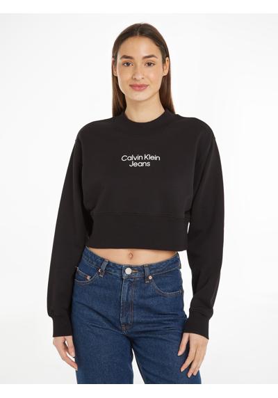 Толстовка с тисненым логотипом STACKED INSTITUTIONAL CREWNECK