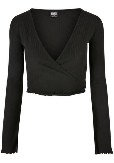 Длинный рукав »Urban Classics Damen Ladies Cropped Rib Wrapped Longsleeve«