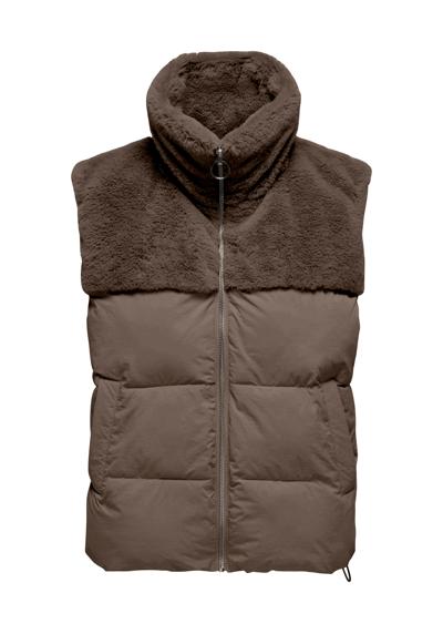 Стеганый жилет с плюшевым мишкой ONLWANJA FUR PUFFER MIX WAISTCOAT CC OTW