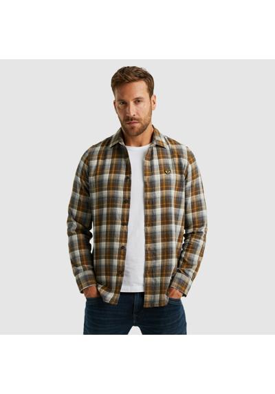 Рубашка в клетку с клетчатым узором Long Sleeve Shirt Twill Yarndyed Check