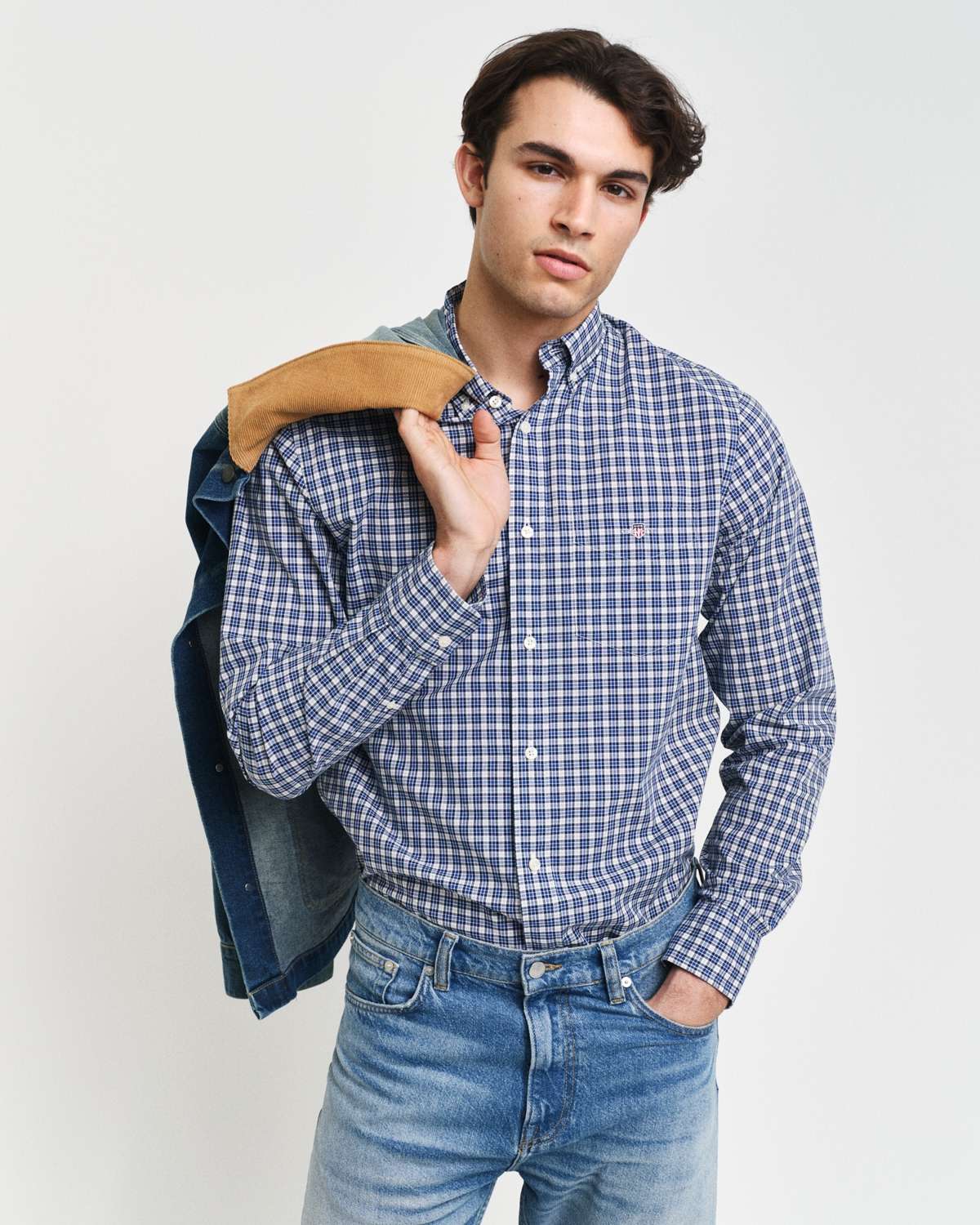 Рубашка с длинным рукавом»REG POPLIN SMALL CHECK SHIRT«