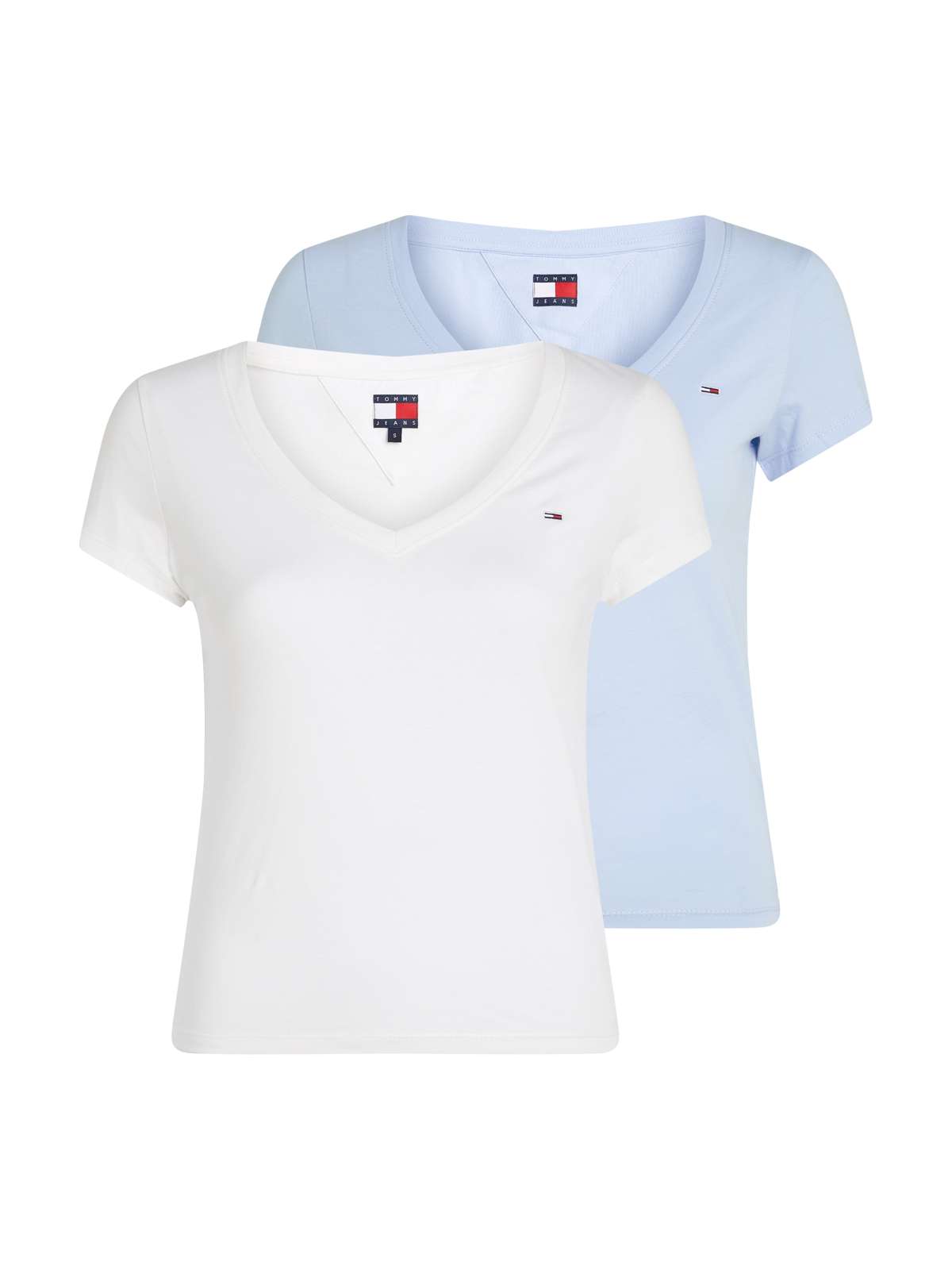 Футболка с вышивкой логотипа TJW 2PACK V-NECK TEE