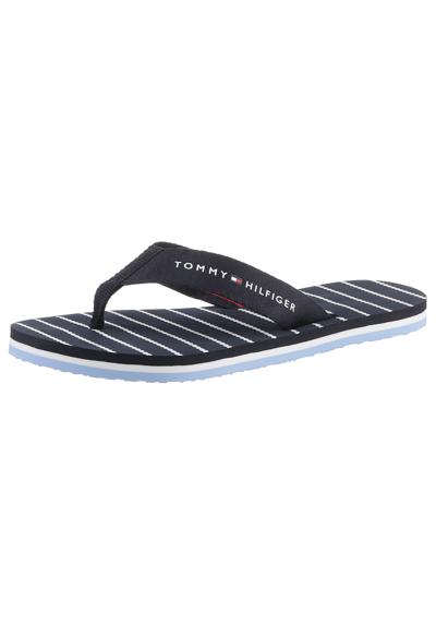 Разделитель пальцев с полосатой стелькой. TOMMY ESSENTIAL ROPE SANDAL