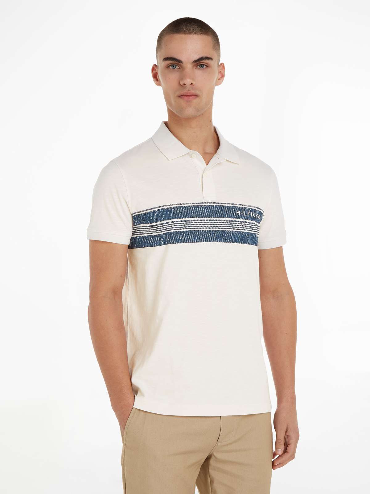 рубашка поло STRIPE PLACEMENT REG POLO