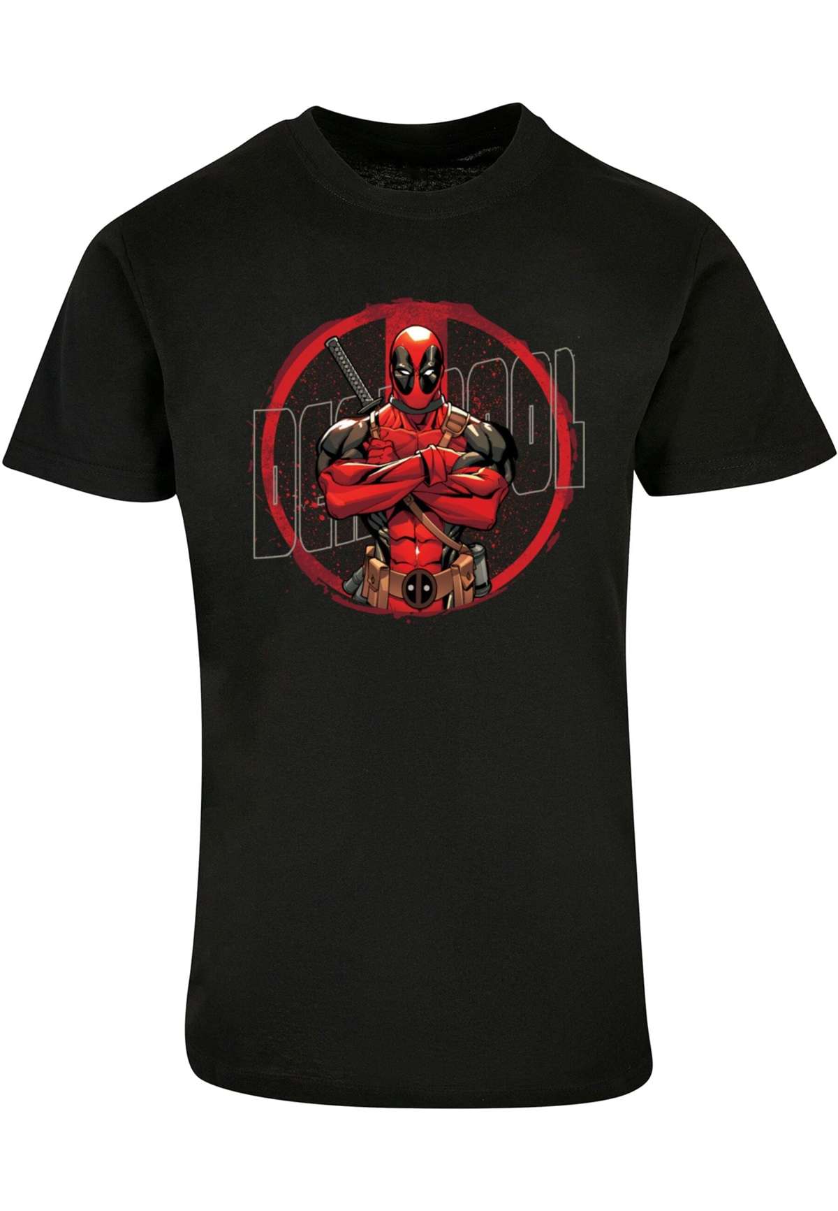 футболка Herren Deadpool - Splatter Posed Logo T-Shirt