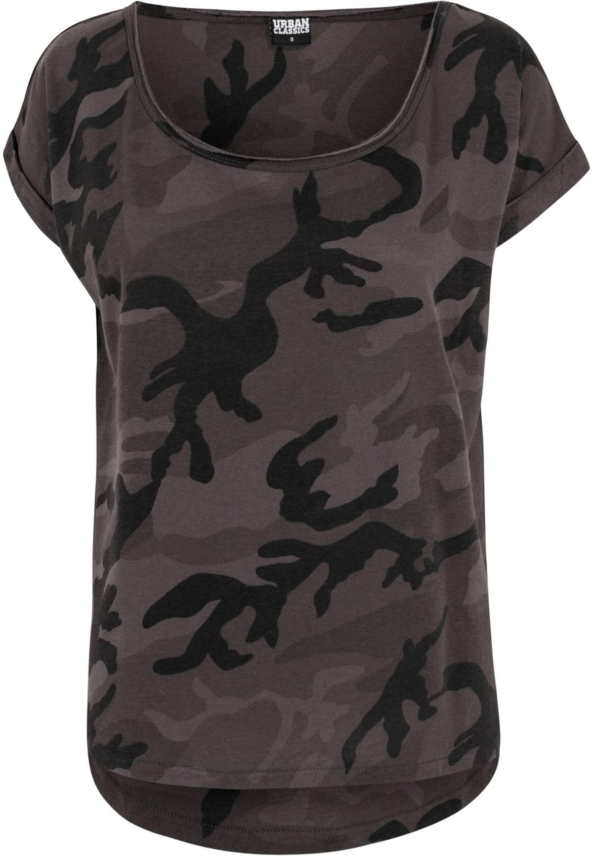 футболка »Urban Classics Damen Ladies Camo Back Shaped Tee«