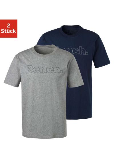 Футболка (2 шт.), рубашка с логотипом, базовая рубашка с круглым вырезом из чистого хлопка.