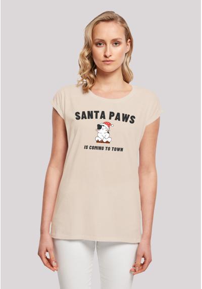 футболка »Santa Paws Christmas Cat«