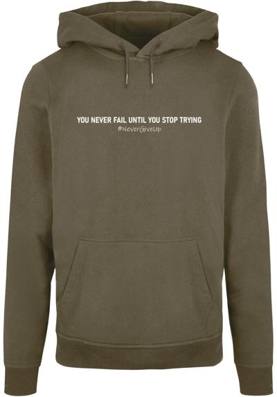 Толстовка с капюшоном»Herren Never Give Up Basic Hoody«